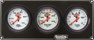 Quickcar 61-7012 extreme qc 3 fp op/wt/fp gauge kits analog -  qrp61-7012