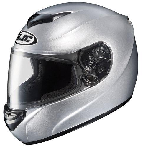 Hjc cs-r2 silver full face motorcycle helmet size x-large