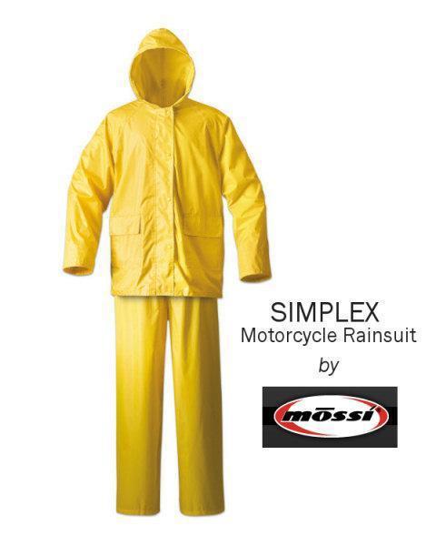 Sale: 30% off! mossi simplex yellow motorcycle rain suit - size medium