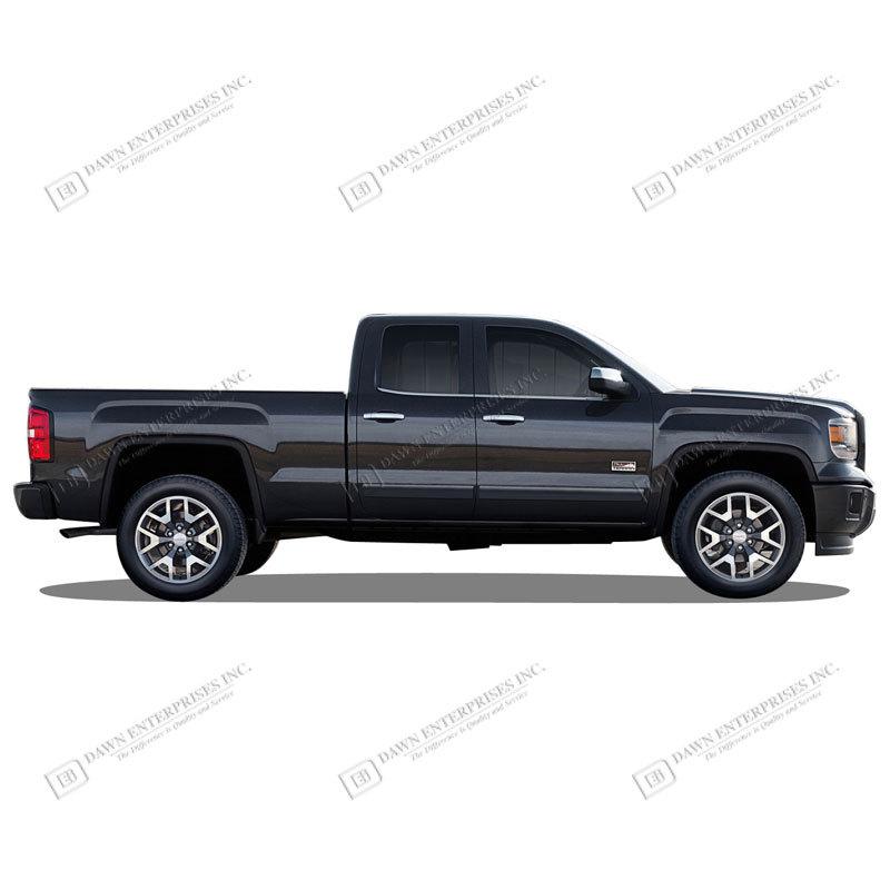 Chevy silverado extended cab painted body side mouldings moldings trim 2014-2015