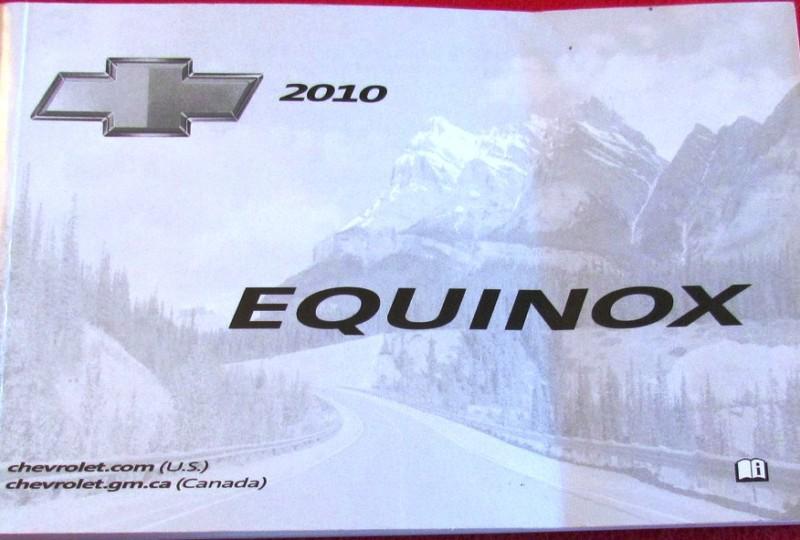 2010 chevrolet equinox  owner's manual