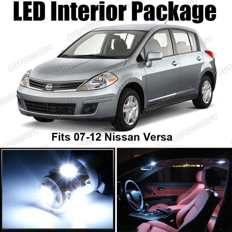 5 x white led lights interior package deal nissan versa