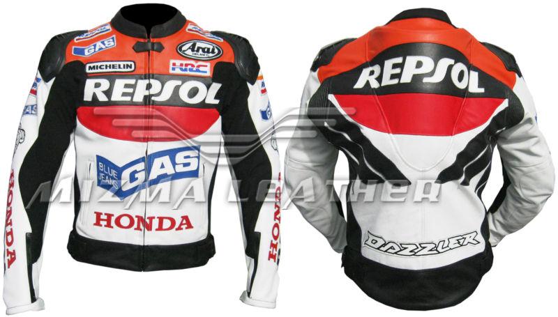 Honda repsol dazzler motorbike motorcycle racing  leathers jacket