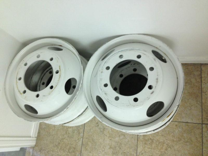 Set of 4 motor wheels 22.5 x 8.25  8 holes