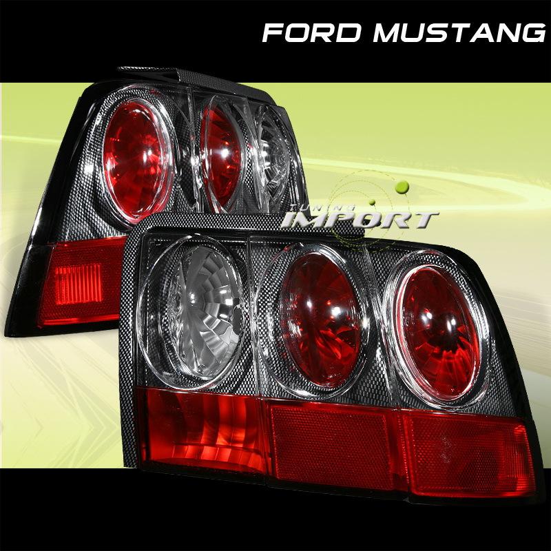 99 00 01 02 03 04 mustang mach 1 gt carbon style altezza tail lights lh rh