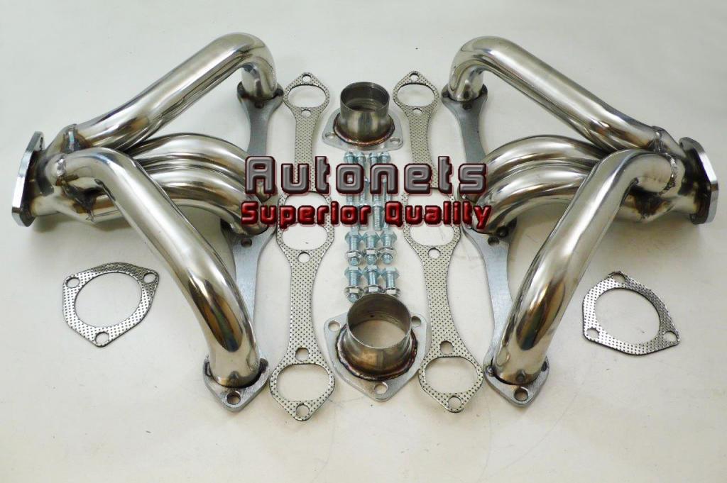 Stainless steel hot rat rod hugger shorty headers small block chevy sbc 265-350