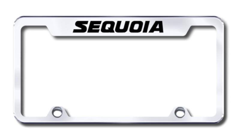Toyota sequoia  engraved chrome truck license plate frame made in usa genuine