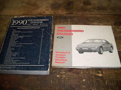 1990 ford thunderbird and mercury cougar factory issue repair manuals