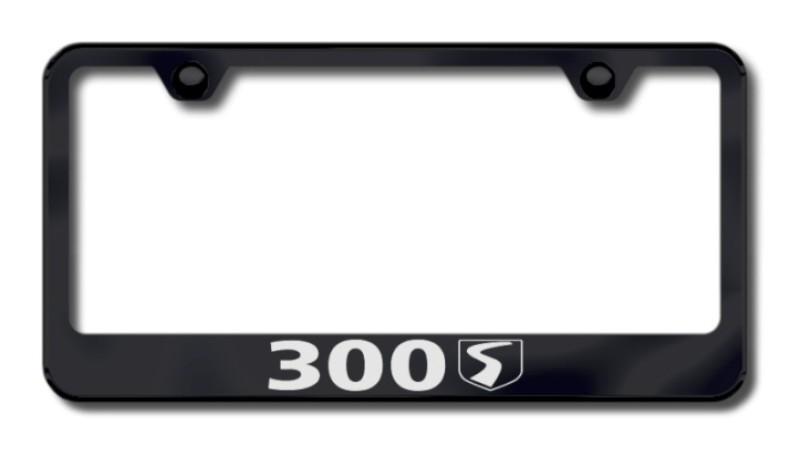 Chrysler  laser etched license plate frame-black lf.30s.eb made in usa genuine
