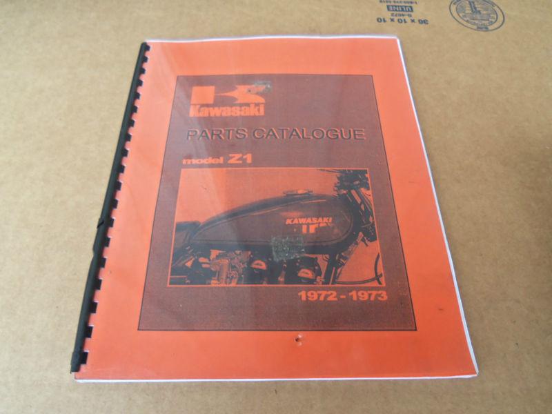 1973 z1 900 parts manual! no reserve!!