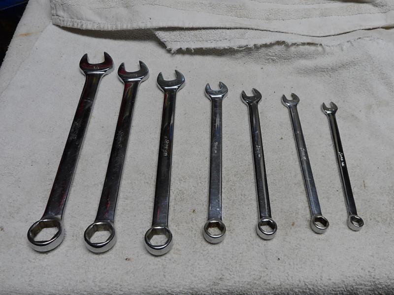 Snap-on, std. combo wrenches, (7)