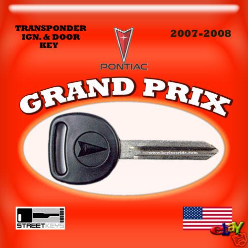 07 08 pontiac grand prix transponder chip ignition key