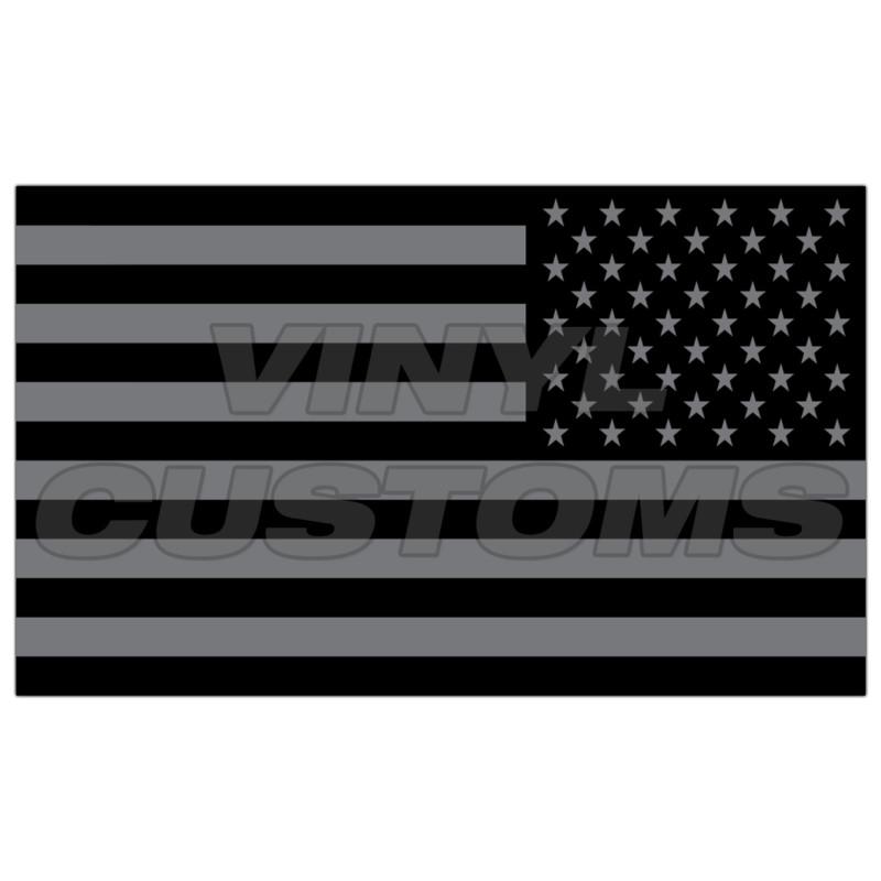 5" american flag decal sticker tactical subdued v2 military reversed a+