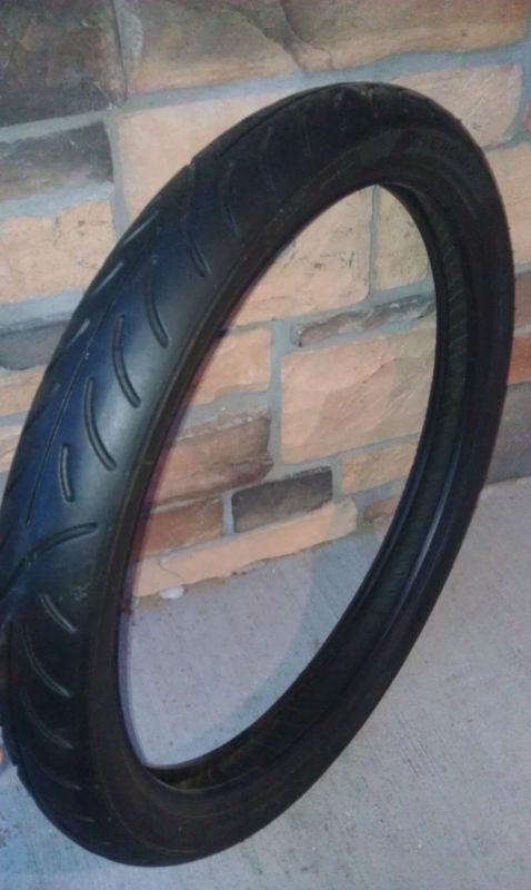 Used mh90-21 m/c 56h avon venom-x black wall front motorcycle tire tubeless