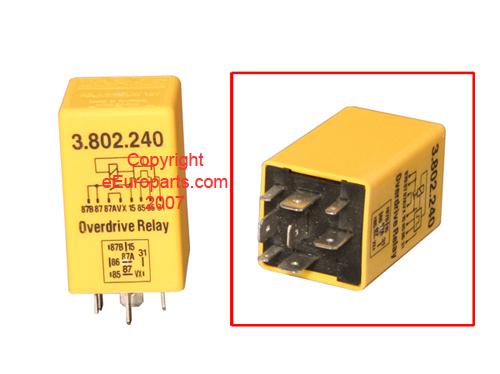 New kae overdrive relay (yellow) 3802240 volvo oe 3523806