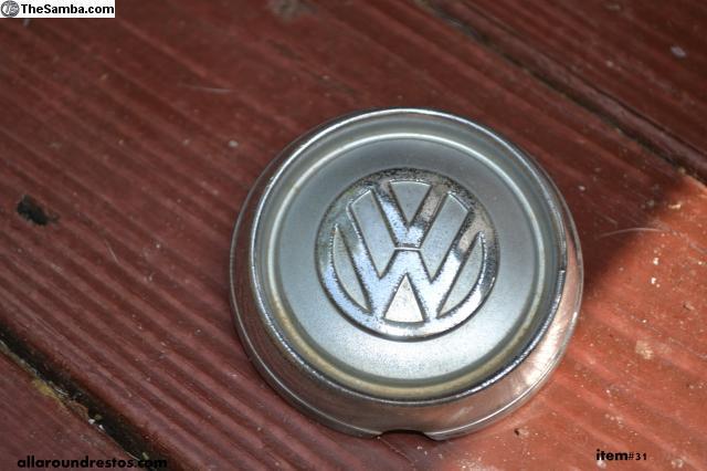 Vw karmann ghia front nose emblem, 1959-1962, coupe/vert, oem, made in germany! 