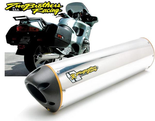 Two brothers ss cat eliminator exhaust m-2 aluminum can bmw r1100rt rs