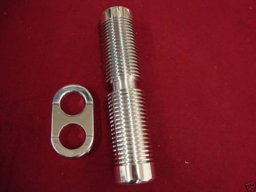 Big dog polished billet stash tube k-9 mastiff pitbull ridgeback chopper