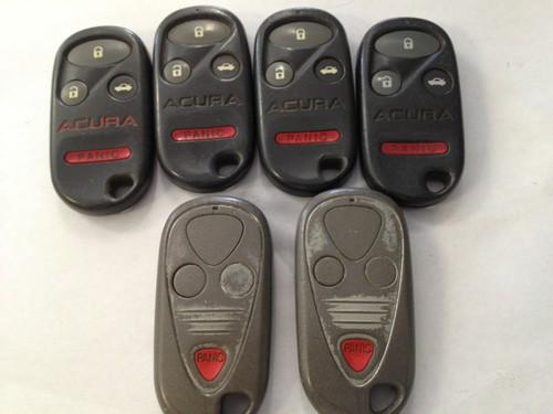 6 lot of acura keyless entree remote key fobs no reserve.