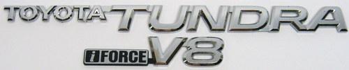 00-06 toyota tundra iforce v8 rear tailgate script nameplate emblems