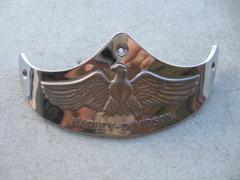 Harley-davidson chromed tin eagle front fender tip panhead servi car