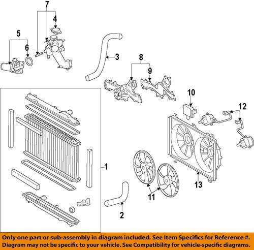 Toyota oem 1636131430 engine cooling fan