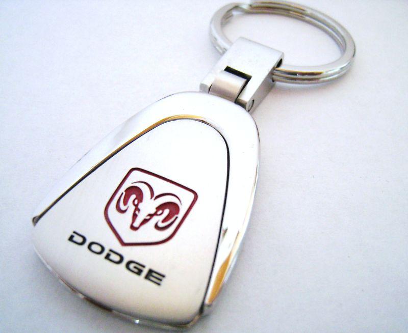 Dodge key chain ring fob dodge charger challenger ram dart durango chrome