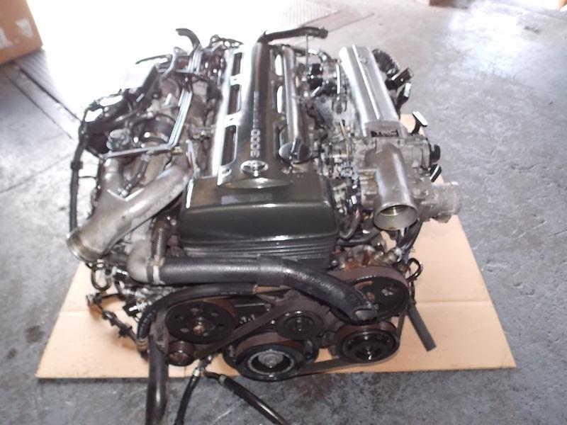 93 97 toyota supra aristo 2jz-gte engine with a/t and ecu jdm 2jz 1jz twin turbo