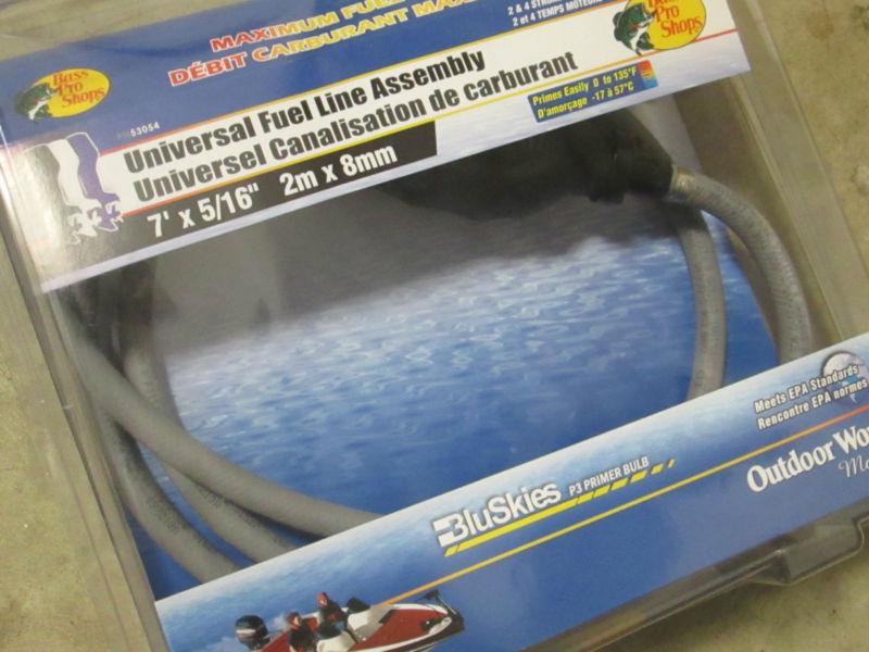 New fuel line universal assembly outboards 7' 5/16" 2 & 4 stroke boat motor 
