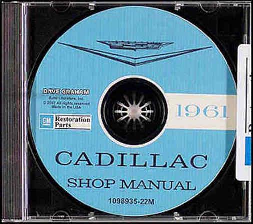 1961 cadillac repair shop manual cd fleetwood sedan coupe deville eldorado 62 67
