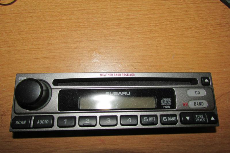 98-04 subaru radio cd player control face plate