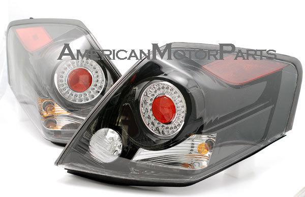 Depo pair euro style black altezza tail lights w/ led 07-08 nissan altima 4dr