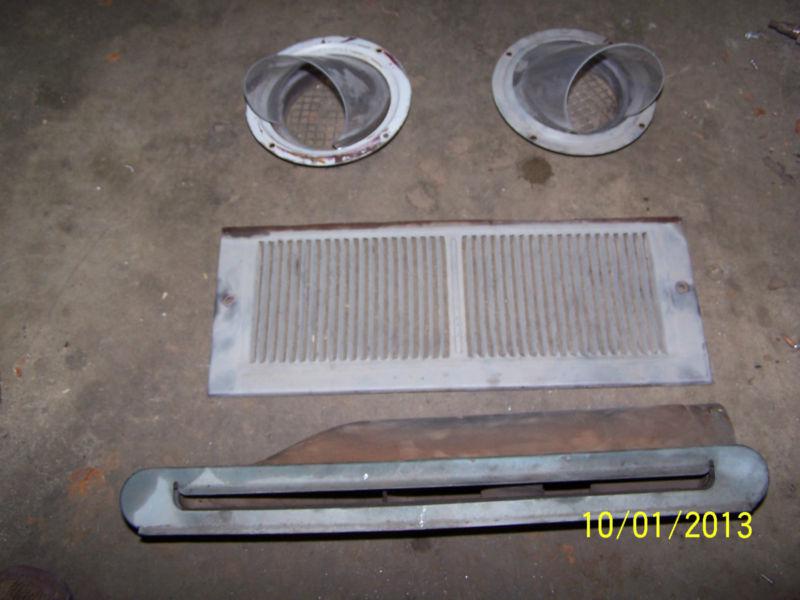 1957 chrysler imperial rear seat back tray a/c & defrost vents
