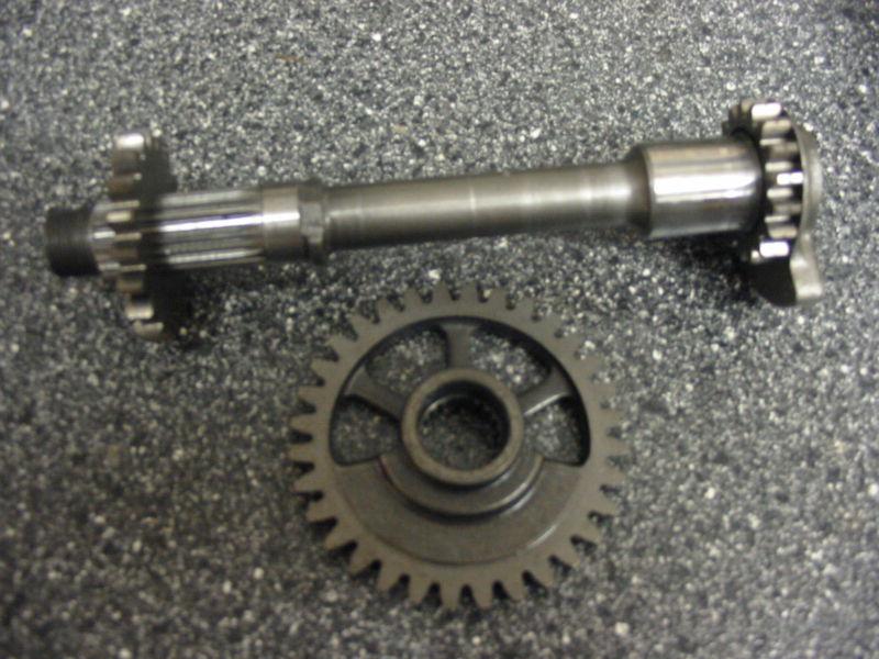 04 honda crf250x crank counter balance shaft & gears, crankshaft, 2004