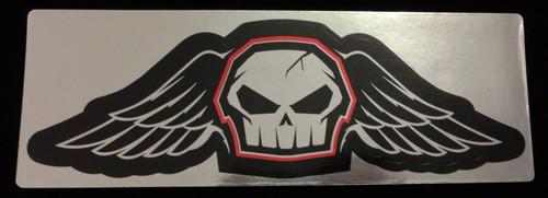No fear (skull wing) sticker