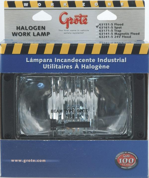 Grote 63161-5 - rectangular halogen work lamp