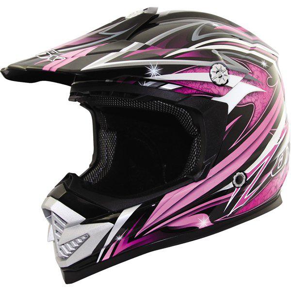 Pink/black l zox rush ii fiction helmet 2013 model