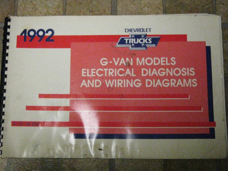 1992 chevy g van models electrical diagnosis & wiring diagrams original c143