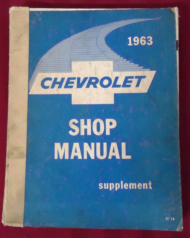 1963 chevrolet shop manual supplement