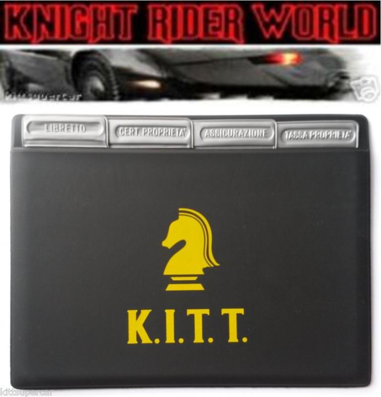 1982 pontiac firebird knight rider flag kitt k2000 supercar document holder new