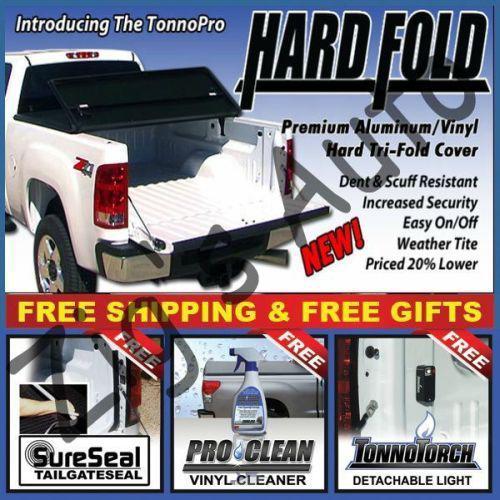Tonnopro hard fold tri-fold tonneau cover for 2005-2012 nissan frontier 6' bed