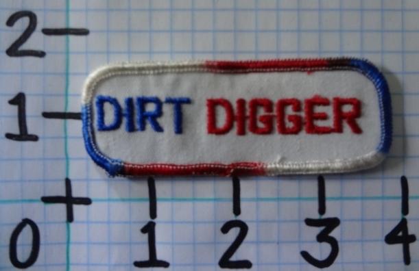 Vintage nos dirt digger motorcycle patch from the 70's 005