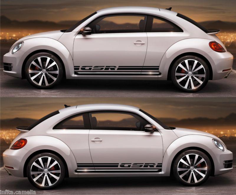 Volkswagen volks racing beetle r-line gsr turbo tsi turbo stripe kit sticker a3