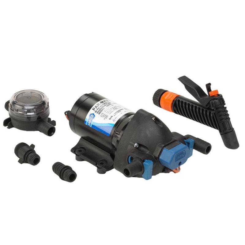 Jabsco par-max washdown pump kit - 4.0gpm-60psi-12vdc - includes strainer 32605-