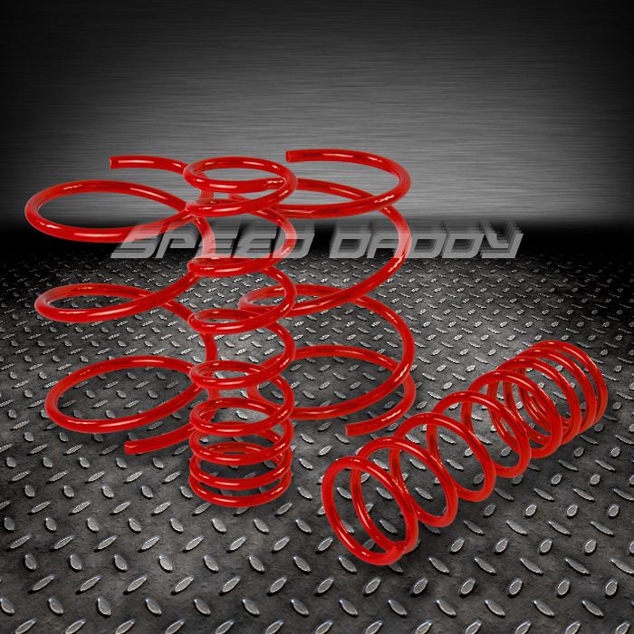 2.5" drop suspension lowering springs/spring 06-12 mit eclipse gs/gt dk4a/2a red