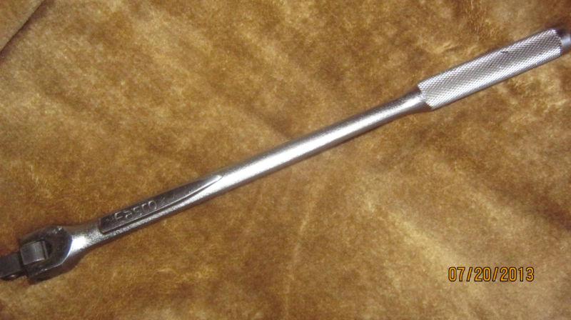 Easco flex head breaker bar. 15" oal. 731315. knurled handle. used, but ec