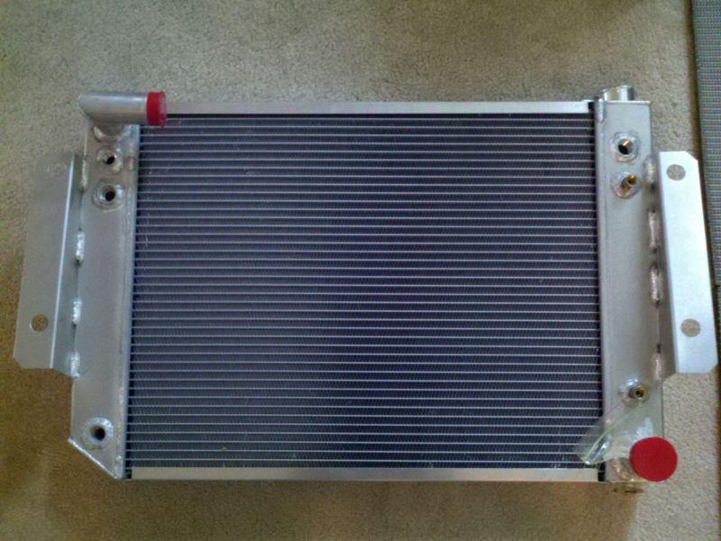 Be cool aluminum radiator for jeep wagoneer cherokee jtruck w/ chevy engine