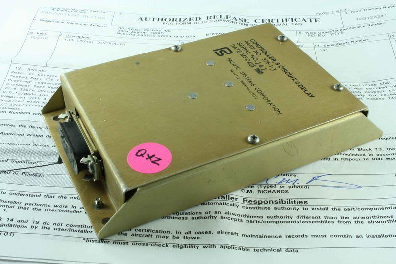 (qxz) pacific systems 5 circuit controller * sv w/ 8130 * p/n 375-1-3