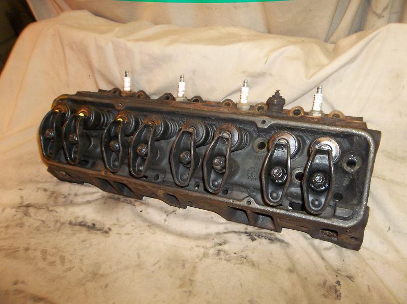 68 69 70 71 72 73 gmc, chevy 307 v-8 drivers side left cylinder head with valves