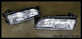 Nissan 240sx silvia 200sx zenki european euro glass headlight set oem new 